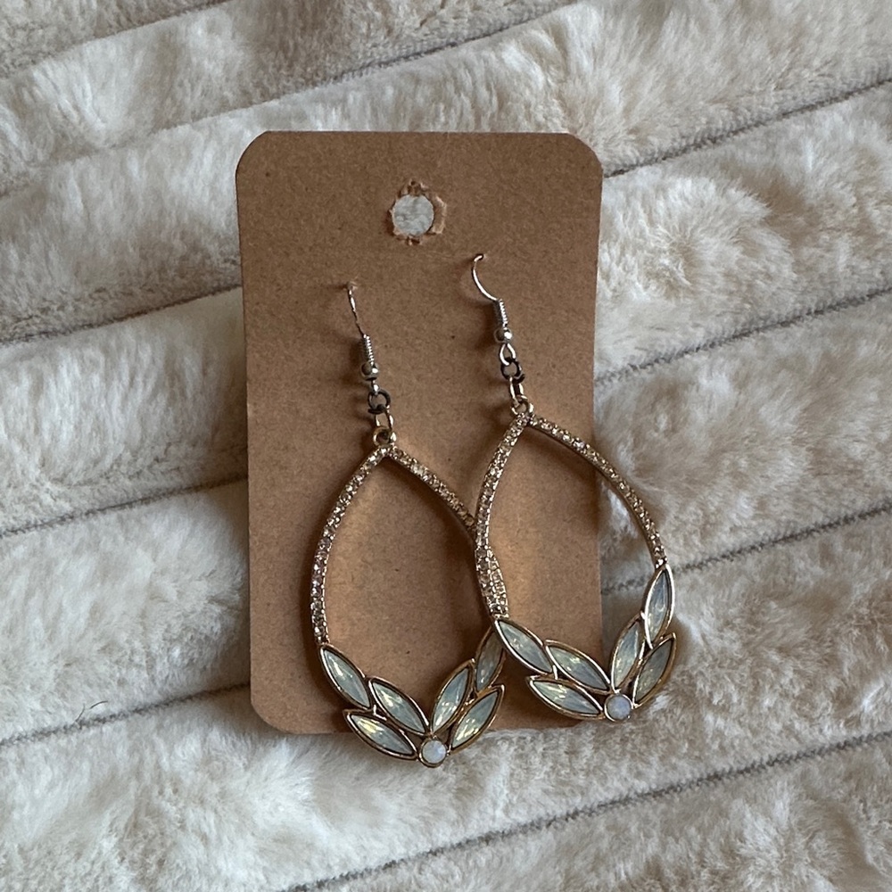 Elegant Gold and Silver Leaf Earrings